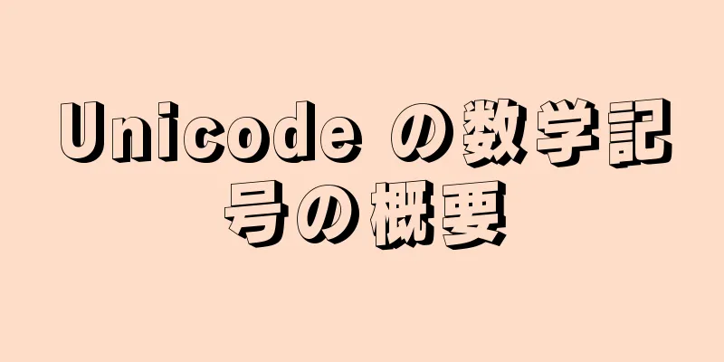 Unicode の数学記号の概要