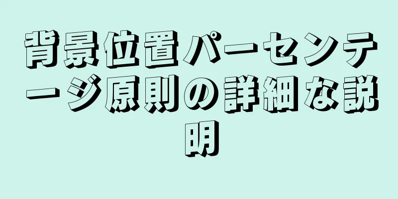 背景位置パーセンテージ原則の詳細な説明