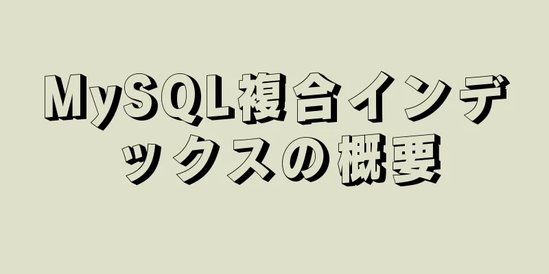 MySQL複合インデックスの概要