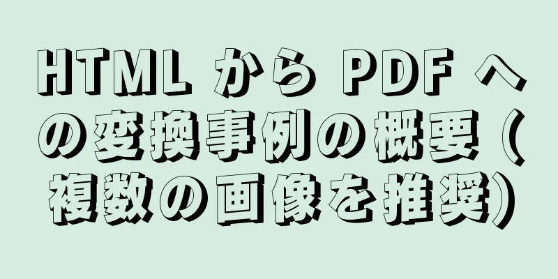 HTML から PDF への変換事例の概要 (複数の画像を推奨)