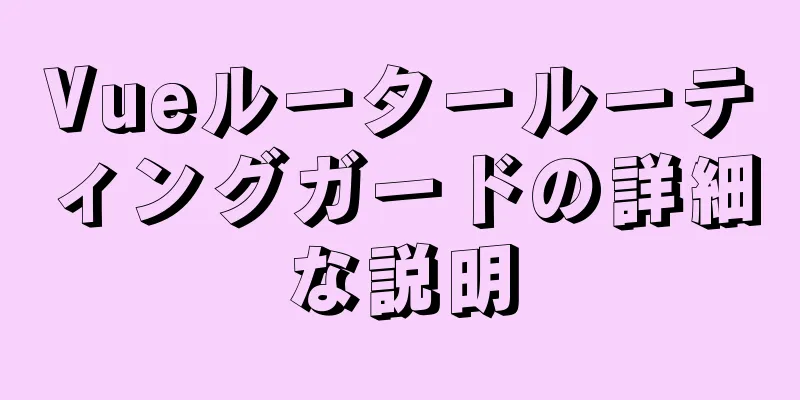 Vueルータールーティングガードの詳細な説明