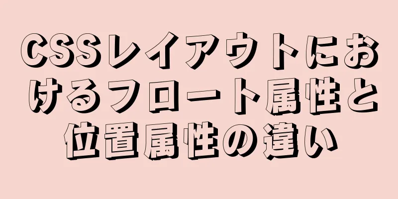 CSSレイアウトにおけるフロート属性と位置属性の違い