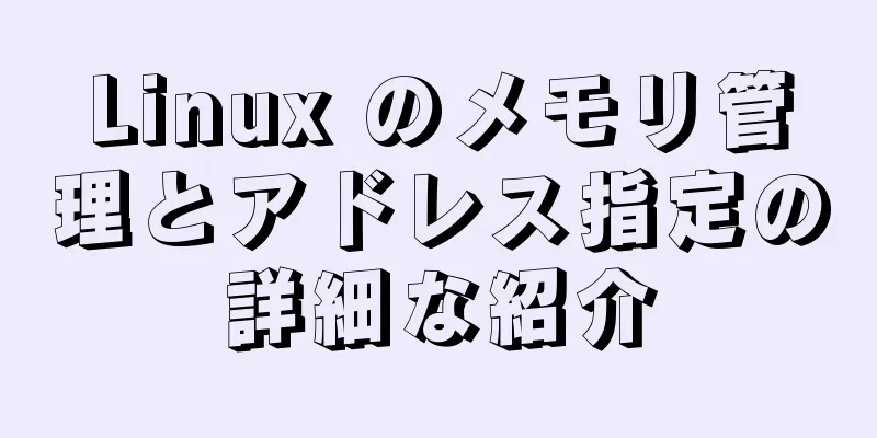 Linux のメモリ管理とアドレス指定の詳細な紹介