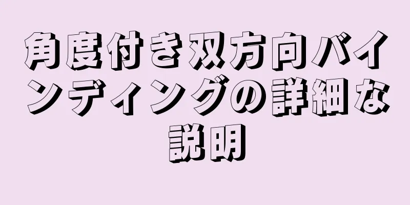 角度付き双方向バインディングの詳細な説明