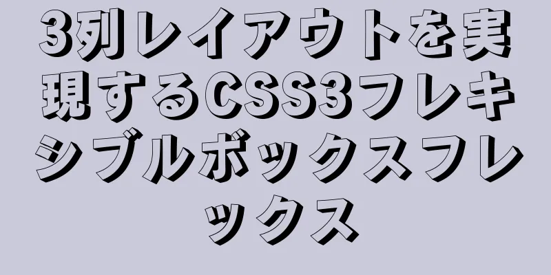 3列レイアウトを実現するCSS3フレキシブルボックスフレックス