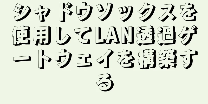 シャドウソックスを使用してLAN透過ゲートウェイを構築する