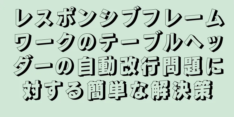 レスポンシブフレームワークのテーブルヘッダーの自動改行問題に対する簡単な解決策