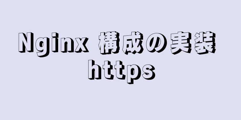 Nginx 構成の実装 https