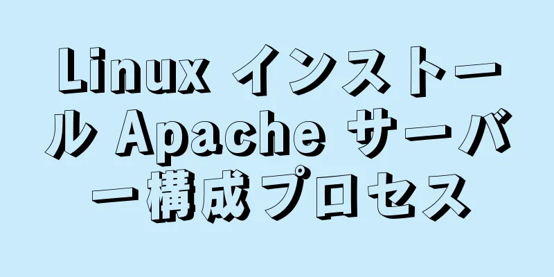 Linux インストール Apache サーバー構成プロセス