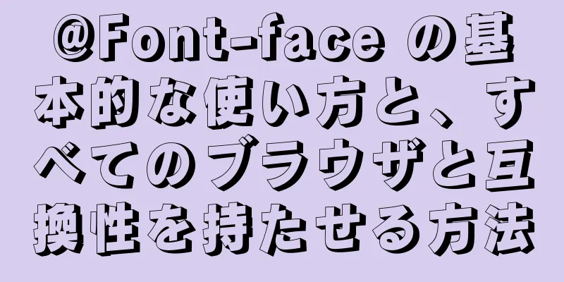 @Font-face の基本的な使い方と、すべてのブラウザと互換性を持たせる方法