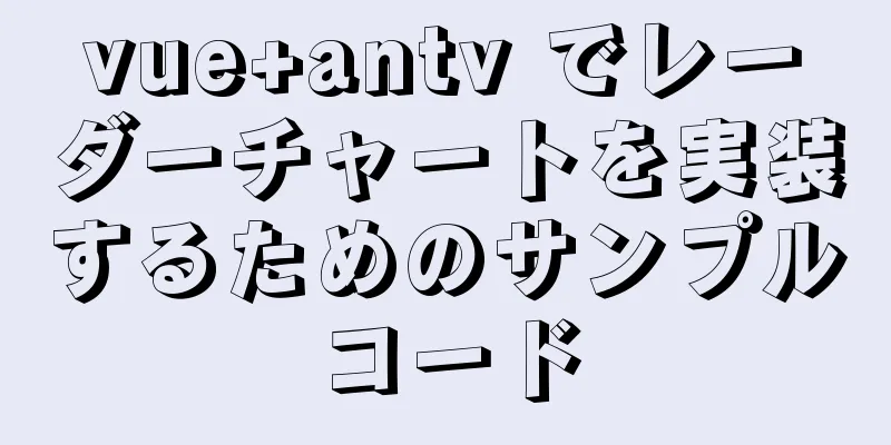 vue+antv でレーダーチャートを実装するためのサンプルコード