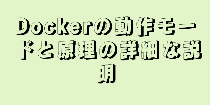 Dockerの動作モードと原理の詳細な説明