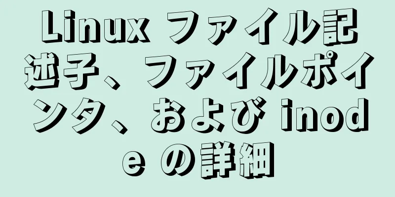 Linux ファイル記述子、ファイルポインタ、および inode の詳細