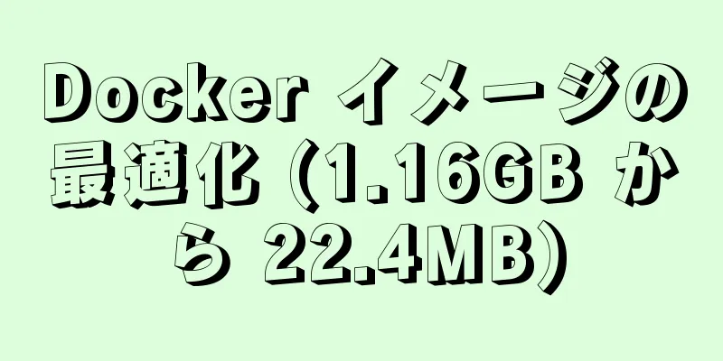 Docker イメージの最適化 (1.16GB から 22.4MB)