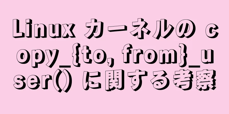 Linux カーネルの copy_{to, from}_user() に関する考察