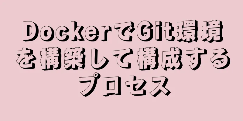 DockerでGit環境を構築して構成するプロセス