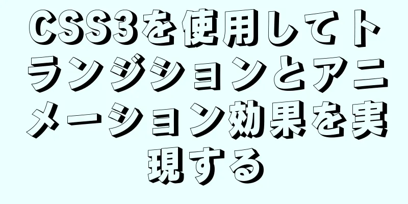 CSS3を使用してトランジションとアニメーション効果を実現する