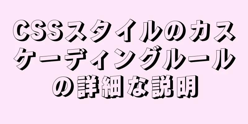 CSSスタイルのカスケーディングルールの詳細な説明