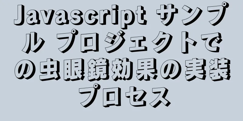 Javascript サンプル プロジェクトでの虫眼鏡効果の実装プロセス