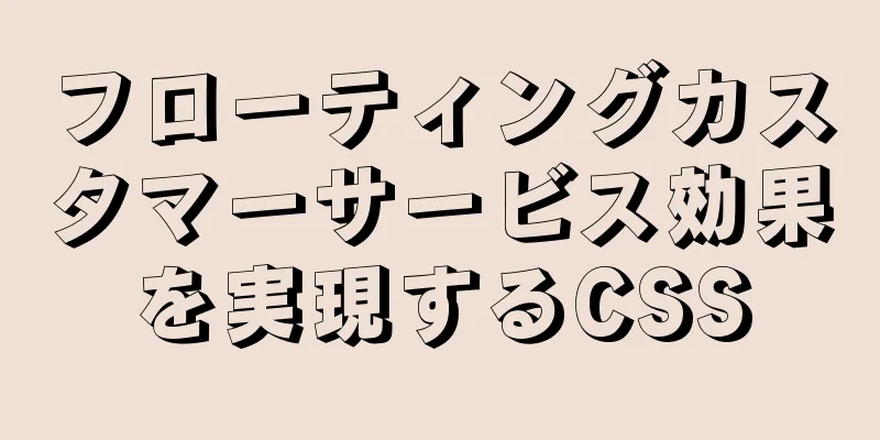 フローティングカスタマーサービス効果を実現するCSS