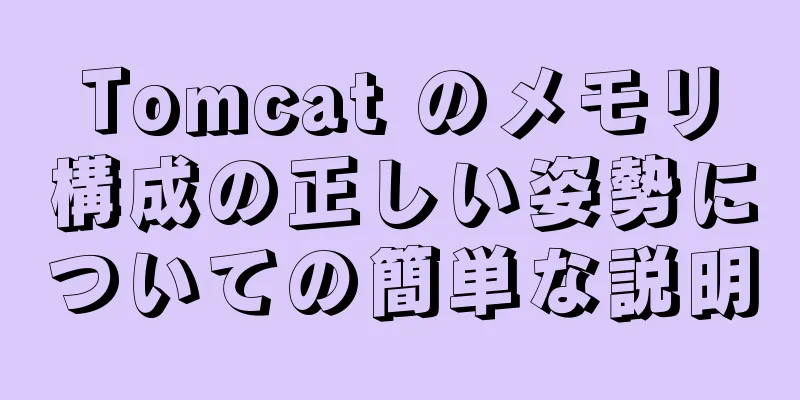 Tomcat のメモリ構成の正しい姿勢についての簡単な説明