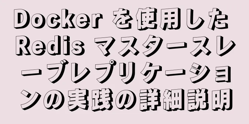 Docker を使用した Redis マスタースレーブレプリケーションの実践の詳細説明