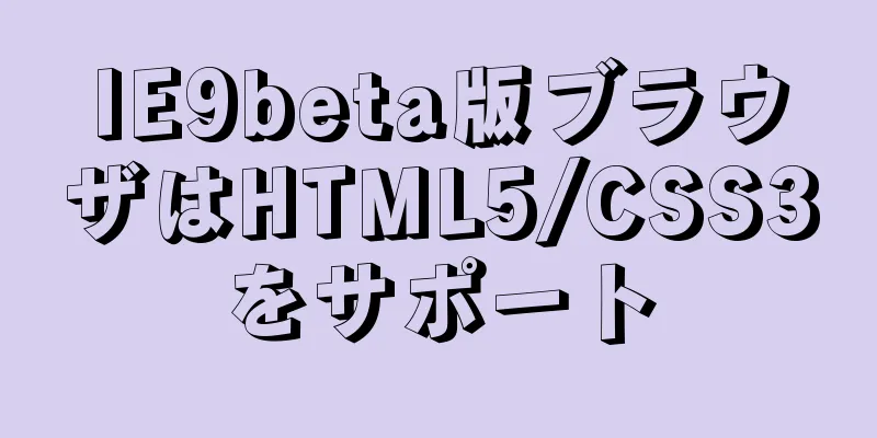 IE9beta版ブラウザはHTML5/CSS3をサポート