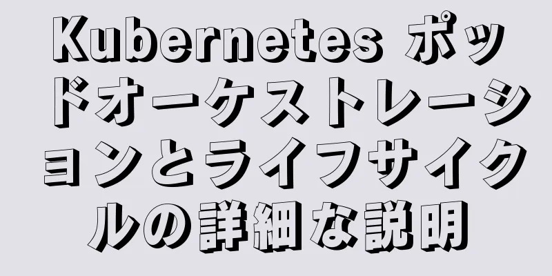 Kubernetes ポッドオーケストレーションとライフサイクルの詳細な説明