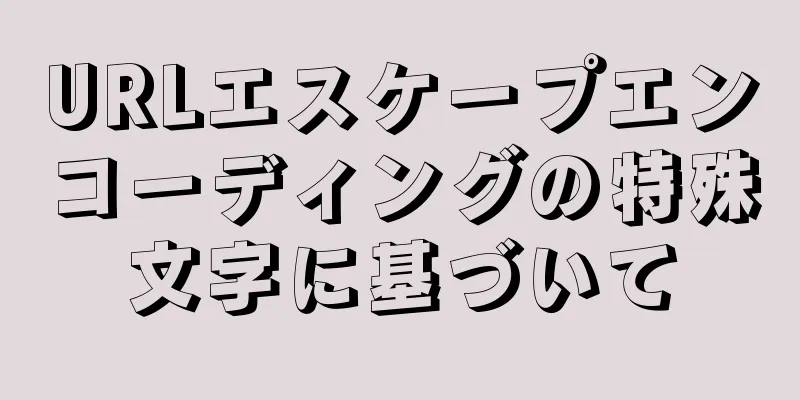 URLエスケープエンコーディングの特殊文字に基づいて