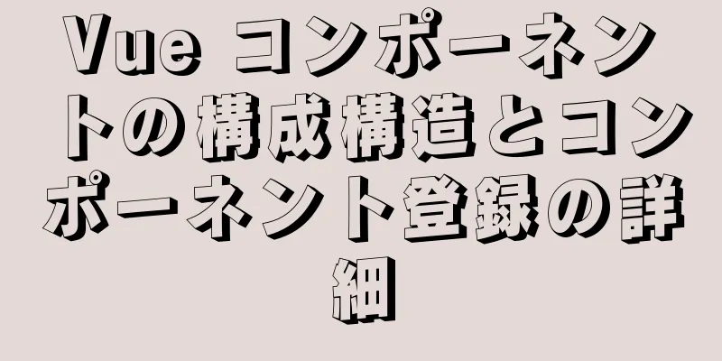 Vue コンポーネントの構成構造とコンポーネント登録の詳細