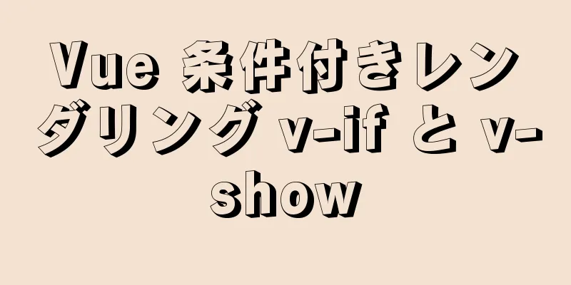 Vue 条件付きレンダリング v-if と v-show