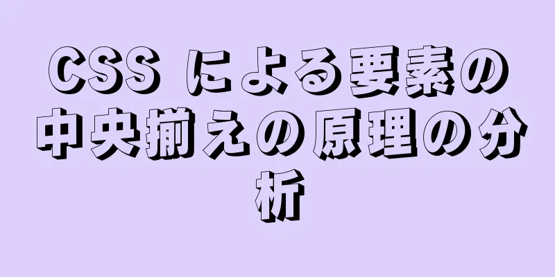 CSS による要素の中央揃えの原理の分析