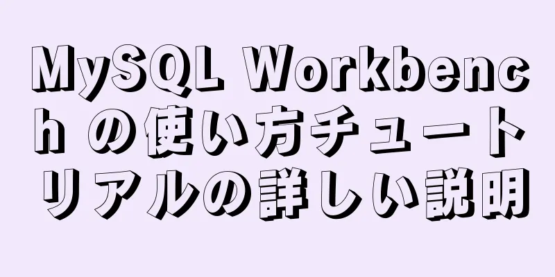 MySQL Workbench の使い方チュートリアルの詳しい説明