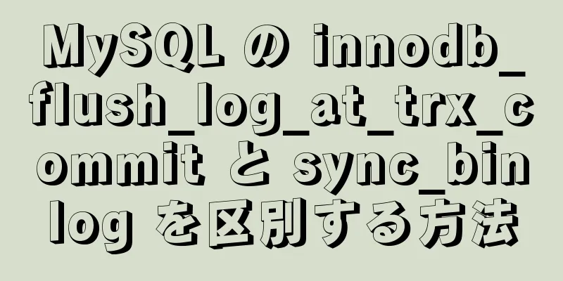 MySQL の innodb_flush_log_at_trx_commit と sync_binlog を区別する方法