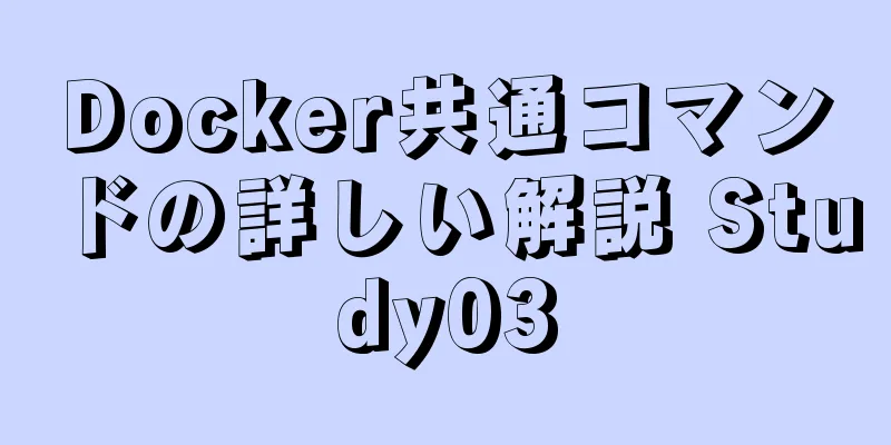 Docker共通コマンドの詳しい解説 Study03