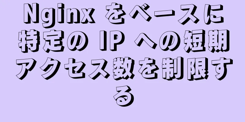 Nginx をベースに特定の IP への短期アクセス数を制限する