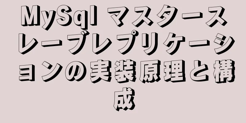 MySql マスタースレーブレプリケーションの実装原理と構成