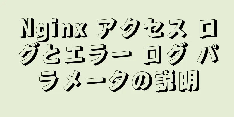 Nginx アクセス ログとエラー ログ パラメータの説明