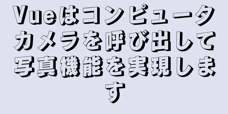 Vueはコンピュータカメラを呼び出して写真機能を実現します