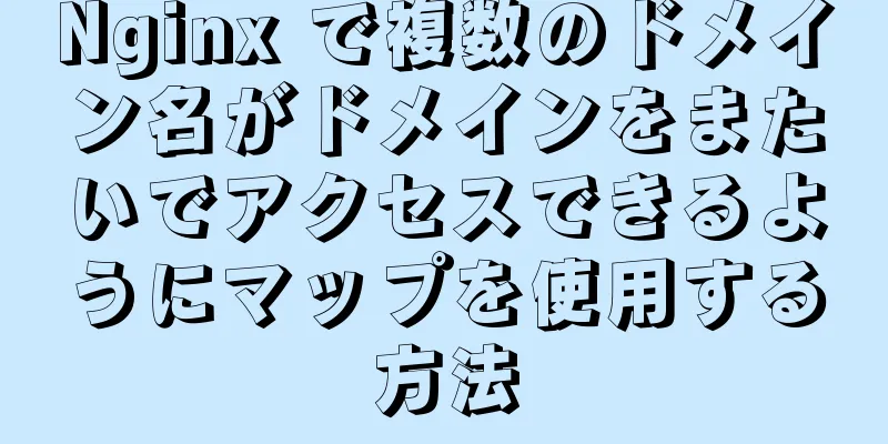 Nginx で複数のドメイン名がドメインをまたいでアクセスできるようにマップを使用する方法