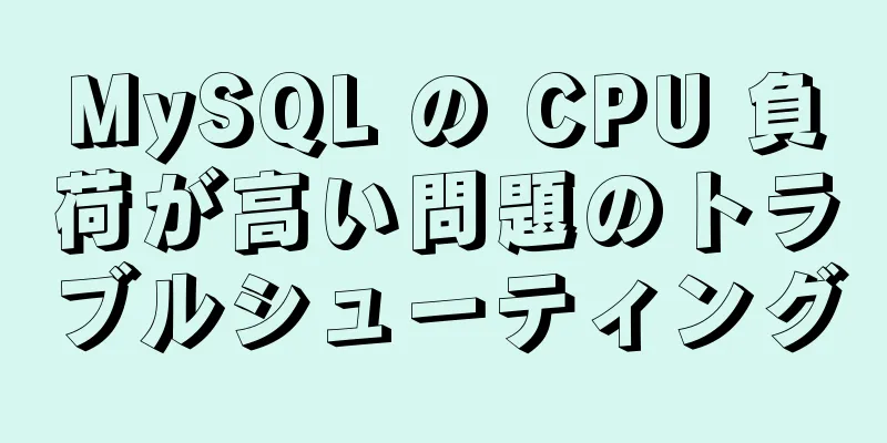 MySQL の CPU 負荷が高い問題のトラブルシューティング