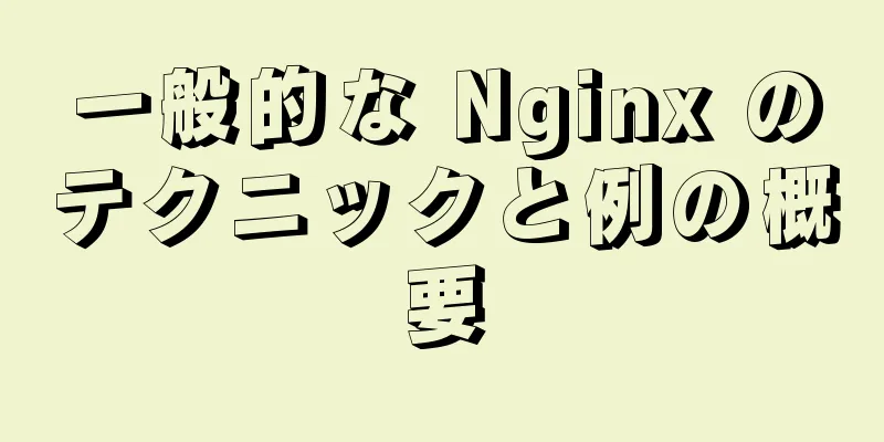 一般的な Nginx のテクニックと例の概要