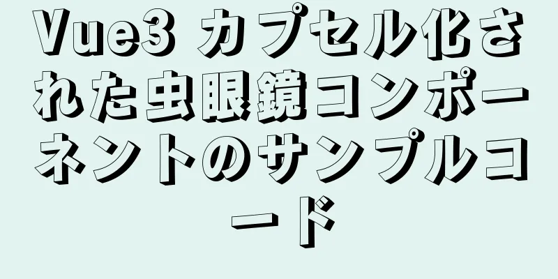 Vue3 カプセル化された虫眼鏡コンポーネントのサンプルコード