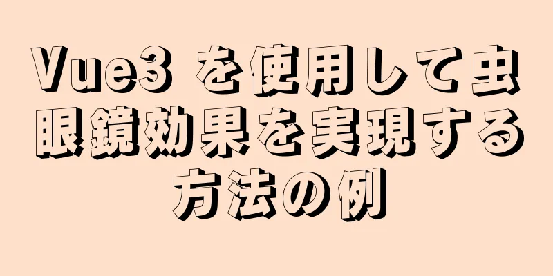 Vue3 を使用して虫眼鏡効果を実現する方法の例