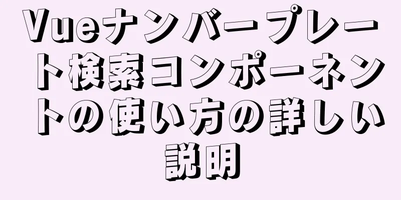 Vueナンバープレート検索コンポーネントの使い方の詳しい説明