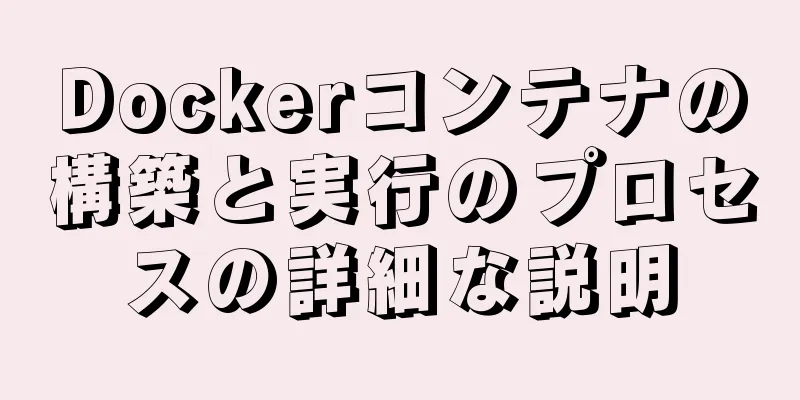 Dockerコンテナの構築と実行のプロセスの詳細な説明