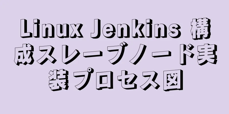 Linux Jenkins 構成スレーブノード実装プロセス図