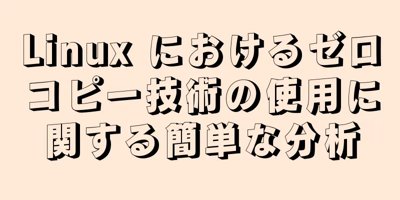 Linux におけるゼロコピー技術の使用に関する簡単な分析