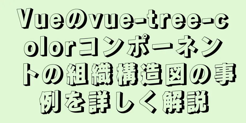 Vueのvue-tree-colorコンポーネントの組織構造図の事例を詳しく解説