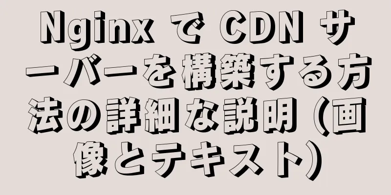 Nginx で CDN サーバーを構築する方法の詳細な説明 (画像とテキスト)